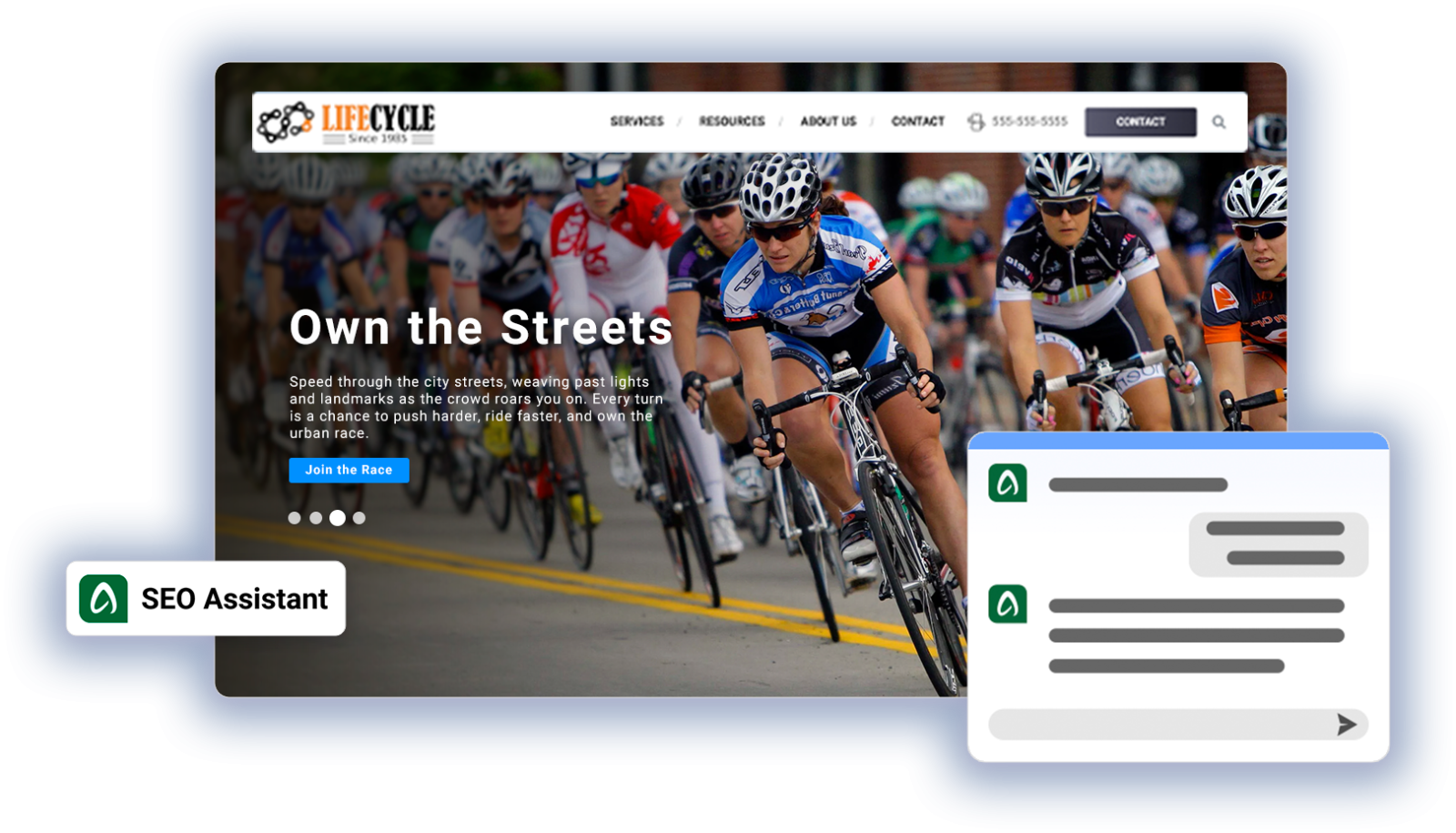 Decorative montage representing the scalability of Mobi CMS