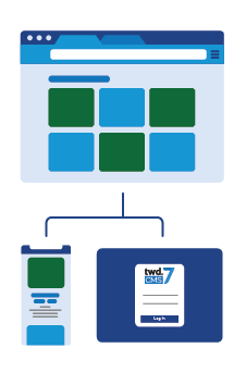 Decorative graphic representing software scalability
